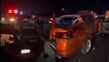 Choque fatal en la autopista Puebla-Atlixco deja un muerto y un herido prensado