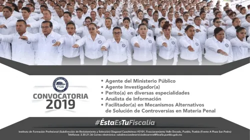 La Fiscalía de Puebla convoca a sumarse a la nstitución