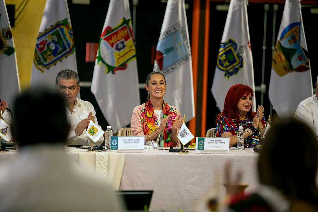 Claudia Sheinbaum Pardo (c), jefa de Gobierno de la Ciudad de México, en la VI Reunión Extraordinaria de la Conago. Foto: Especial