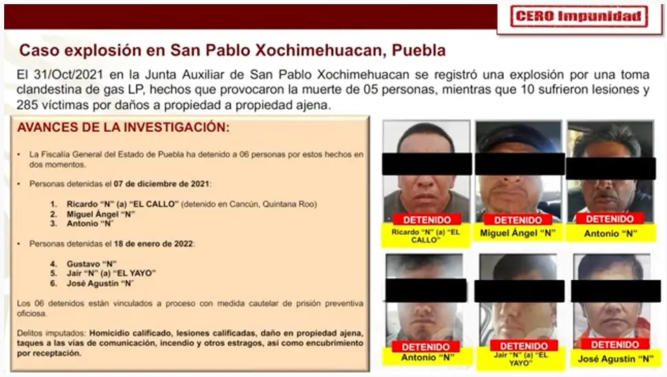 Detenidos San Pablo X