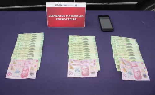 Ubicó y detuvo policía municipal de Puebla a hombre por robo en agravio de una cuentahabiente