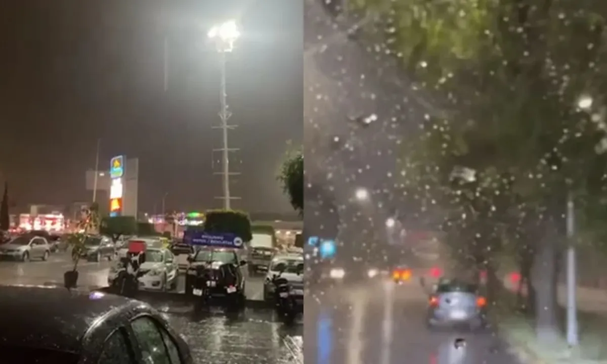 Tormenta eléctrica y fuerte lluvia