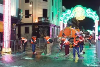 Refuerza Ayuntamiento de Puebla limpieza tras el Grito y durante el desfile de Independencia