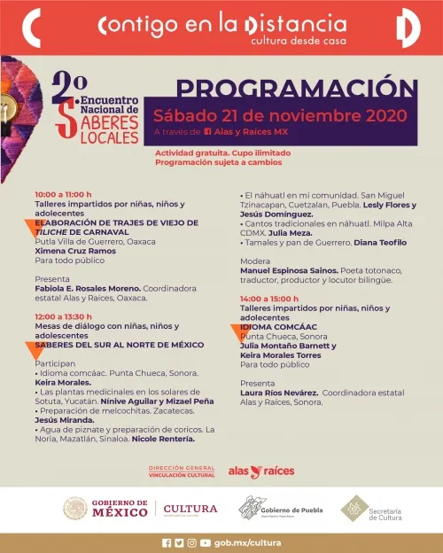 Participa Puebla en Encuentro Nacional de Saberes Locales