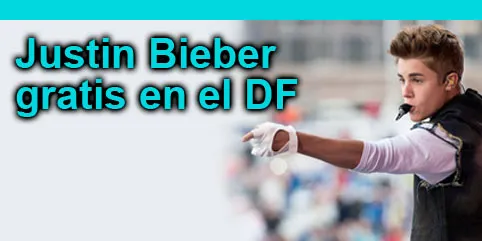 Concierto de Justin Bieber gratis en el Zócalo del DF