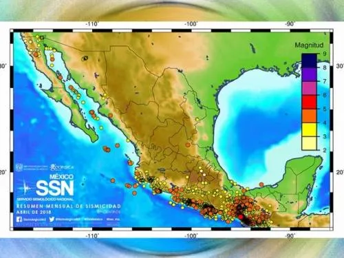 Hubo 2 mil 435 temblores durante abril en el país: SSN