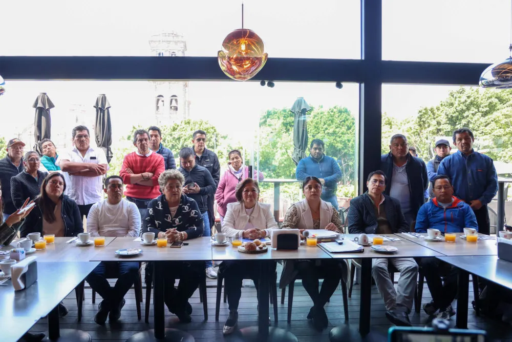 Locatarios segunda sección de la Central de Abastos