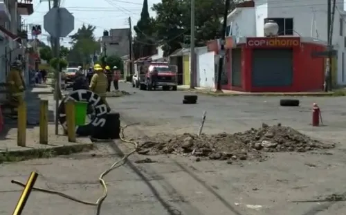 Controlan fuga de gas registrada en el Fraccionamiento La Joya