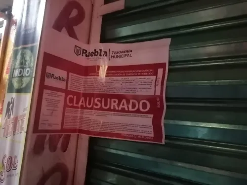 Ayuntamiento de Puebla clausuró 42 establecimientos por incumplir Decretos