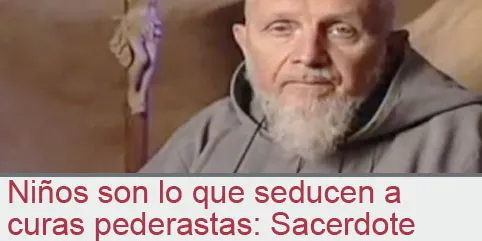 Niños son lo que seducen a curas pederastas: Sacerdote