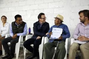 Continúan visitas de Banck a juntas auxiliares, ahora en Aparicio