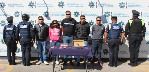 Detienen a banda dedicada al robo en transporte público
