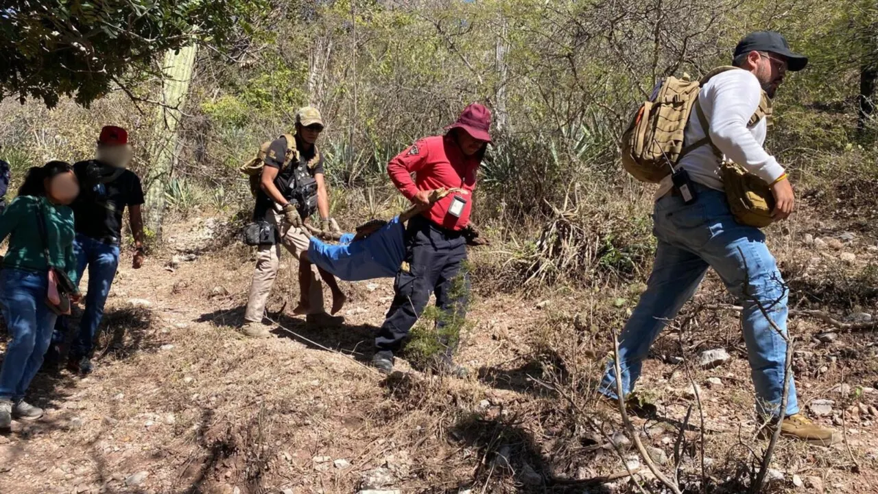 Rescate de una mujer de la tercera edad