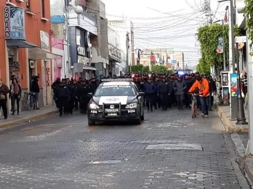 Policías de Tehuacán realizan paro de labores; acusan hostigamiento sexual