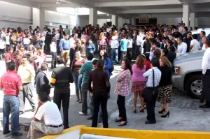 Realizan simulacro de sismo en el Congreso