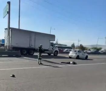 Adulto mayor muere atropellado en la autopista México–Puebla