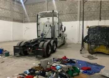 En cateos fueron recuperados tractocamiones, autopartes y mercancía  