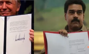 Las muy similares firmas de Trump y Maduro (fotodetalles)