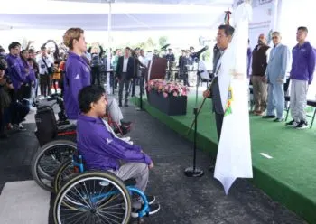 Céspedes Peregrina abandera a la Delegación Poblana rumbo a los Paranacionales Conade 2023
