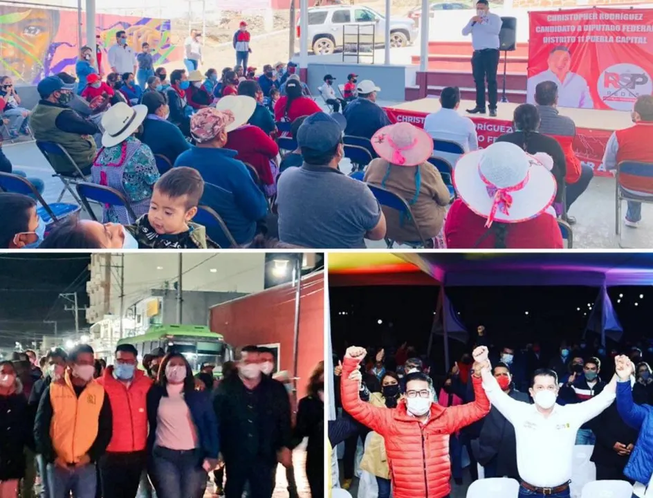 Con semáforo naranja, candidatos poblanos promueven el voto con taquiza y reuniones