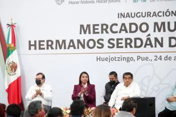 Gobierno Estatal inaugura Mercado Hermanos Serdán en Huejotzingo