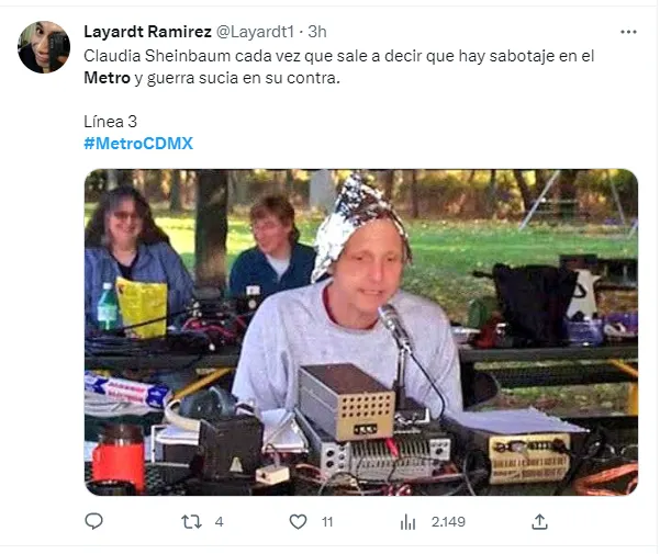 Reacciones en Twitter Metro