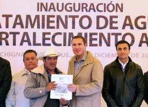 RMV entrega obras en Chignahuapan para potenciar el desarrollo sustentable