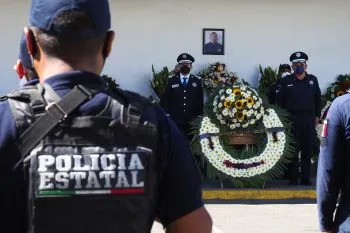Rinden homenaje a policías estatales que fallecieron en Jolalpan tras emboscada