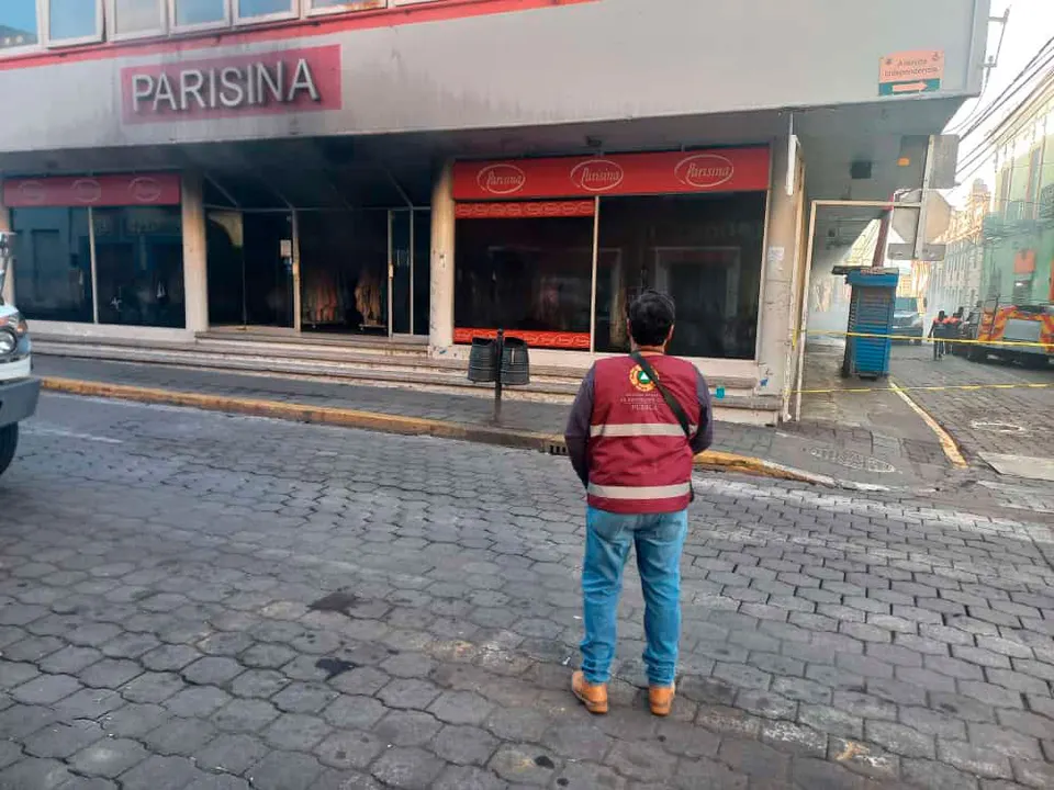 Incendio Telas Parisina Atlixco
