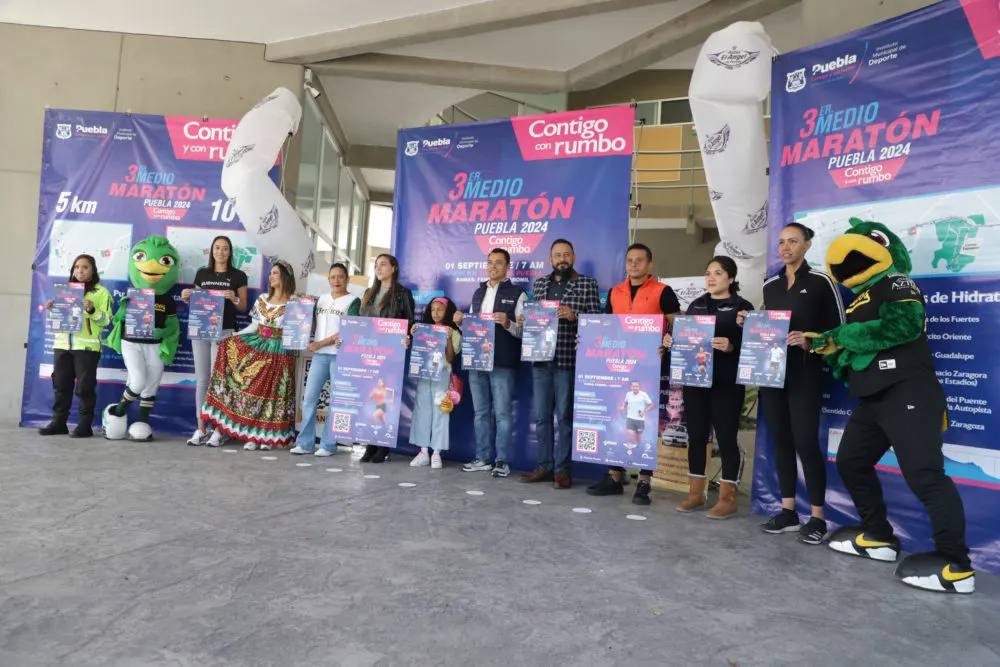 Anuncian tercera edición del Medio Maratón de Puebla