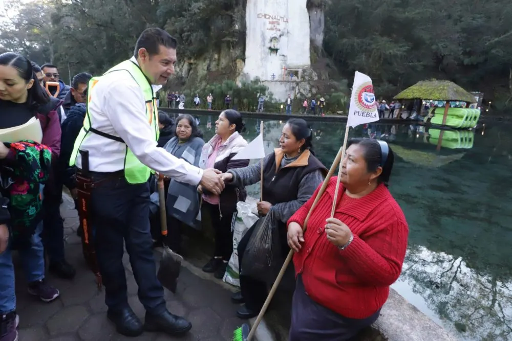 Jornada de faena y tequio en Chignautla