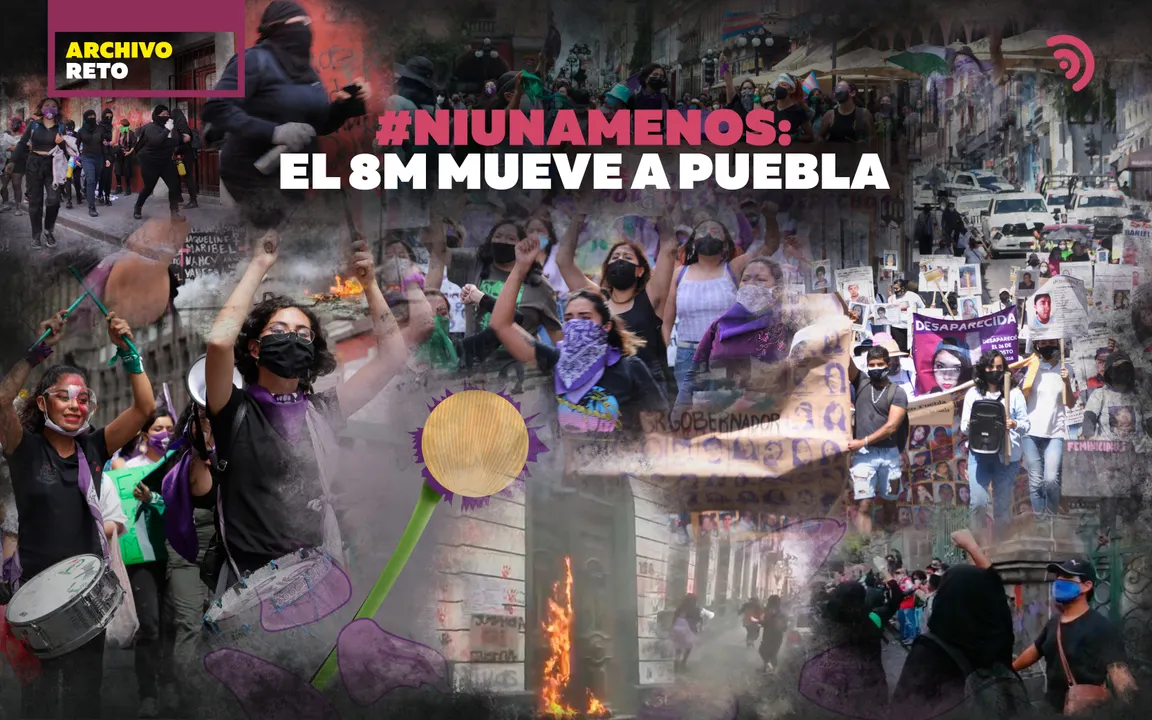 #NiUnaMenos: El 8M mueve a Puebla; la ciudad hoy es morada