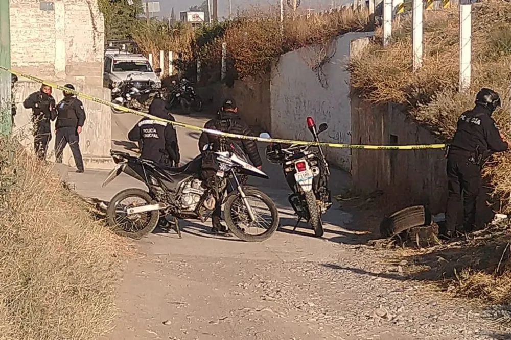 Dejan restos humanos en Texmelucan