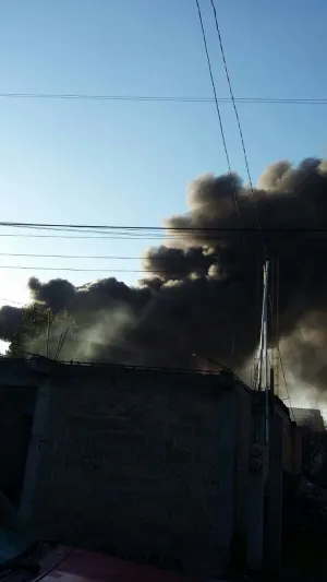 Se incendia bodega de huachicolero en Tlaltenango