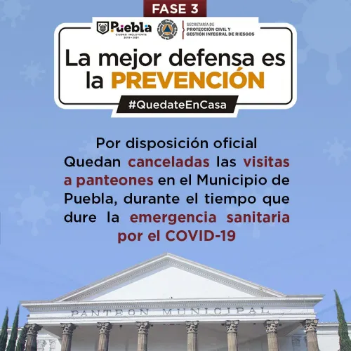 Panteones municipales permanecerán cerrados hasta nuevo aviso