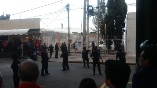 Detienen a 4 personas en Amalucan tras agredir a elementos de la Policía Municipal