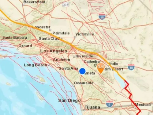 Se registra sismo de magnitud 4.9 en California; se siente en Tijuana