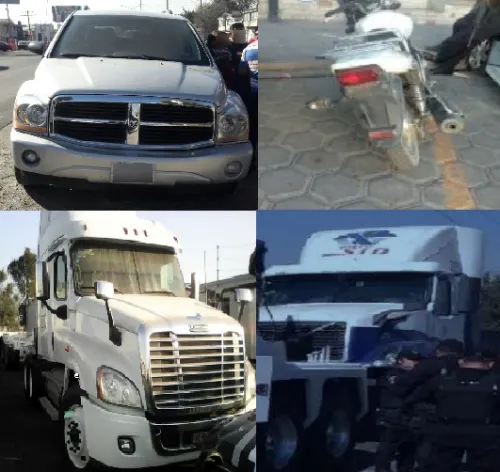 SSP recuperó cuatro vehículos con reporte de robo y cuatro unidades de carga