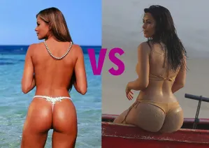 Sofía Vergara vs Kim Kardashian, quien tiene el mejor trasero?