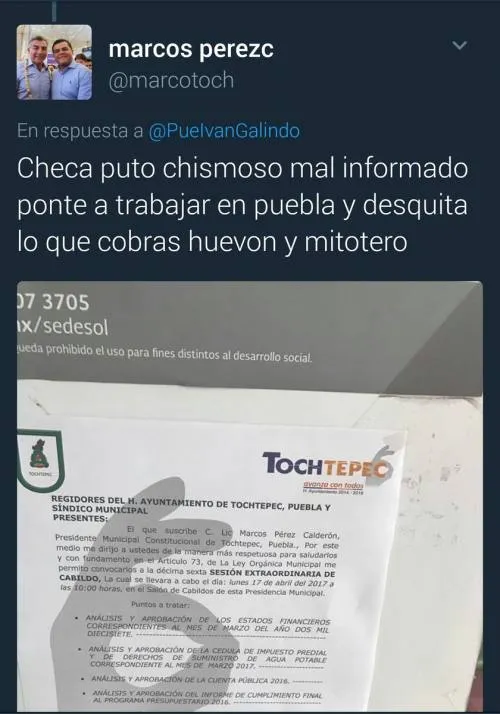 Iván Galindo y edil de Tochtepec protagonizan pelea; alcalde lo llama “huevón y chismoso”
