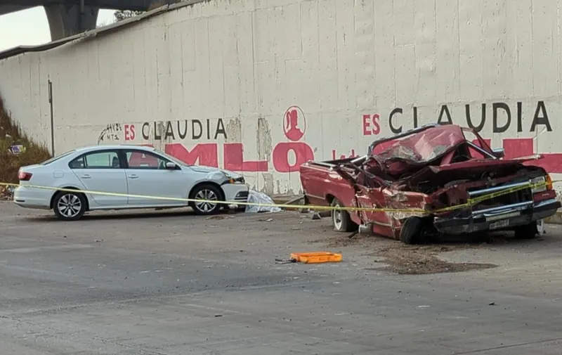 Volcadura de camioneta