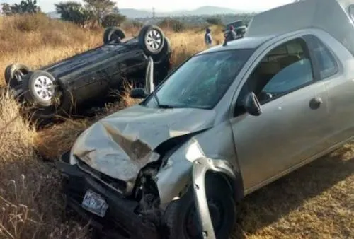 Volcadura deja 5 lesionados en Hidalgo
