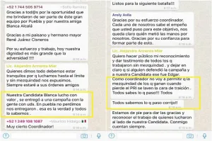 Armenta culpa a Chong y EPN por la derrota, en corto y por Whatsapp