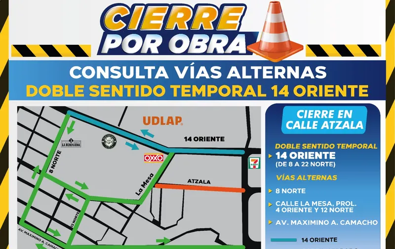 Cierre por obras