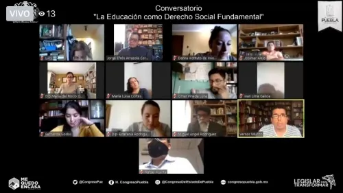 LX Legislatura, sede de la conferencia virtual “La Educación como Derecho Social Fundamental”