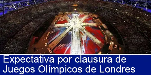 Espectacular clausura de los Juegos Olímpicos de Londres