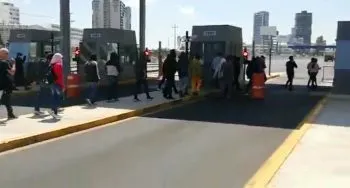 Estudiantes de la Escuela Normal Rural Benito Juárez tomaron la caseta de Atlixco
