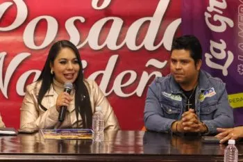 Tonantzin Fernández presentó la Mega Posada Navideña de San Pedro Cholula