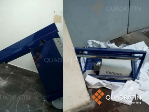 Grupo armado saquea cajero en clínica de Acapulco