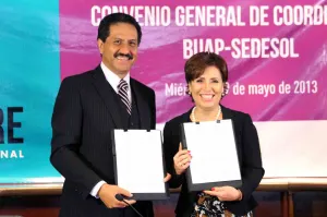 BUAP y Sedesol firman convenio general de coordinación